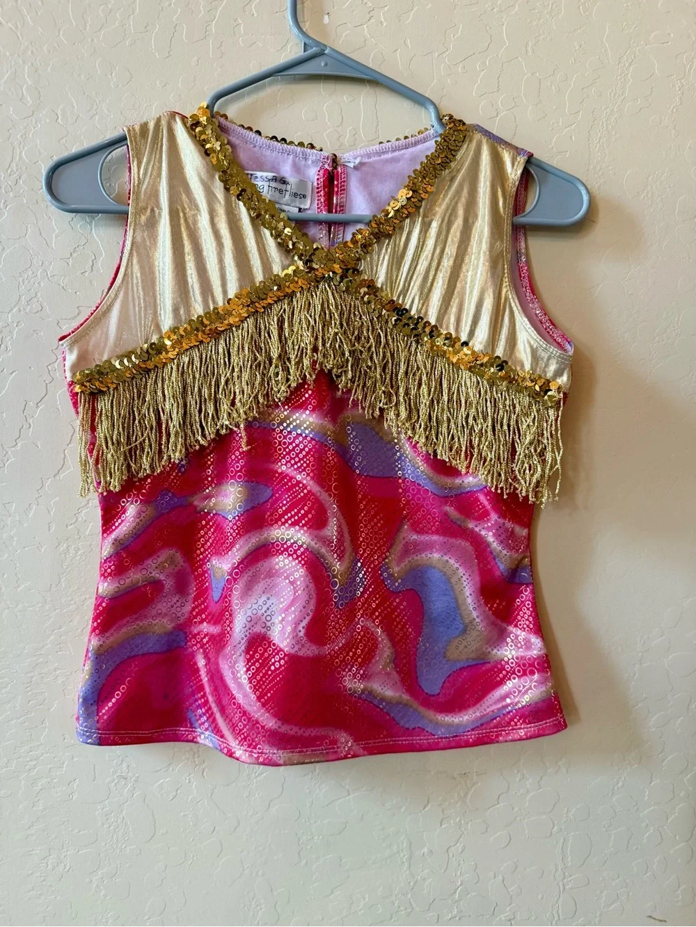 Chasing Fireflies Girls Size 14 Disco Costume Set Bell Bottoms matching Headband